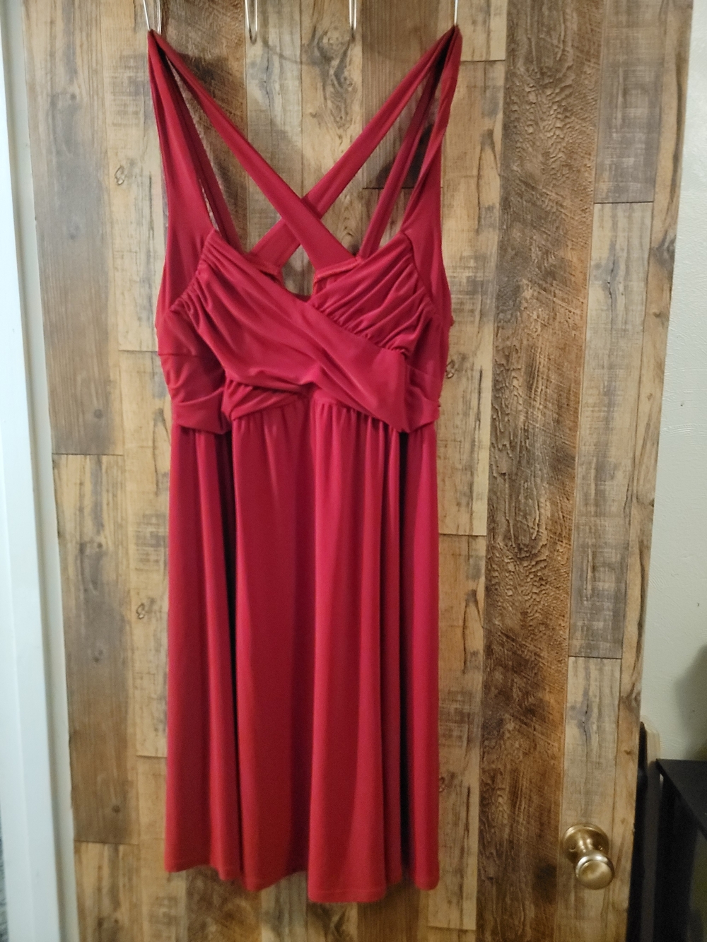 torrid Red Crisscross Back Mini Dress